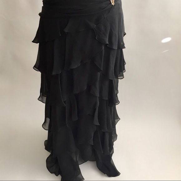 Tadashi Black Long Dress Size 4 - Picture 3 of 8